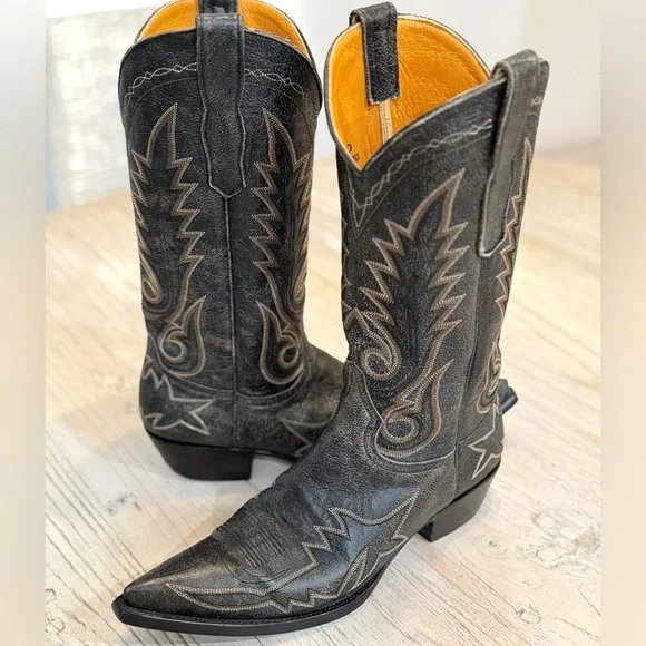 Old Gringo Men’s Cowboy Boots with Embroidered Design size 9 - Picture 9 of 13